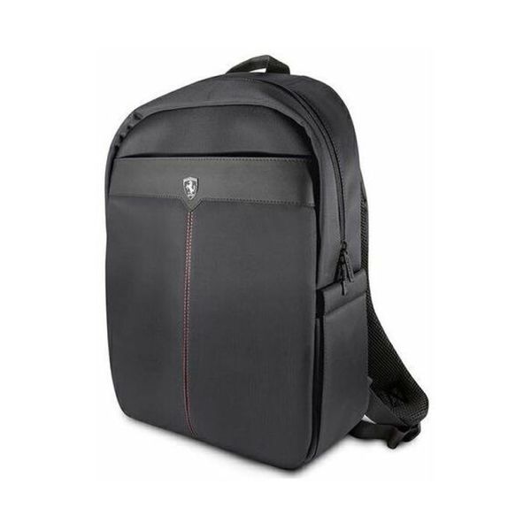 Ferrari Off Track-Backpack 15'' Metal Logo Usb Connector-Black