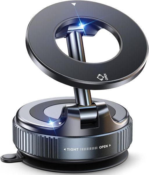 Vacuum Magnetic Suction Cup Phone Mount for MagSafe 360 Adjustable