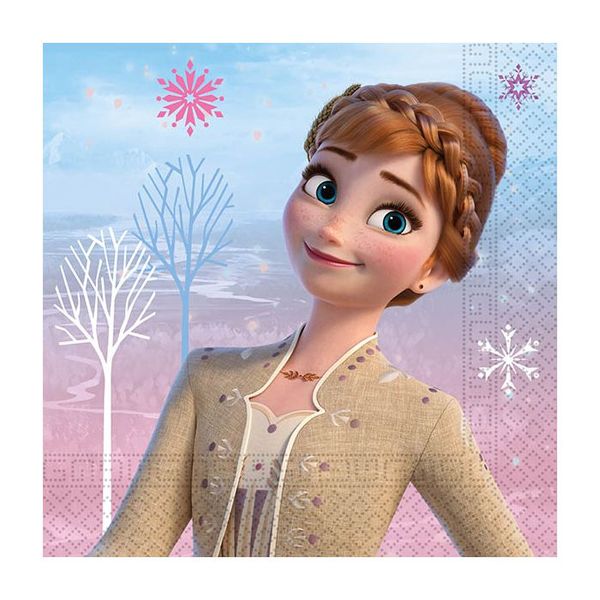 Frozen II Wind Spirit 2 Ply Paper Napkins 33 X 33cm