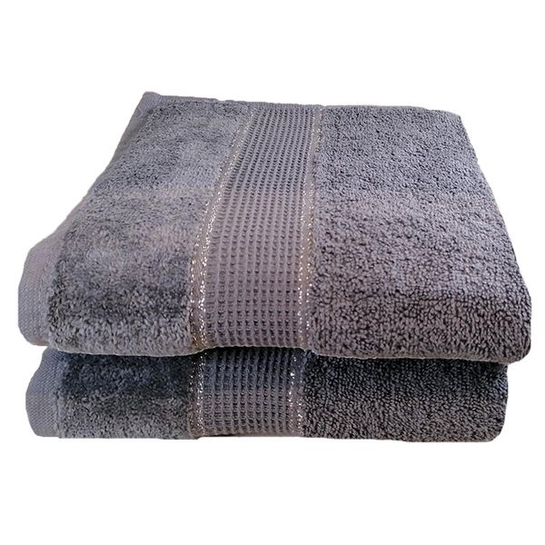 100% Cotton - Dark Grey - Pack Of 2 image