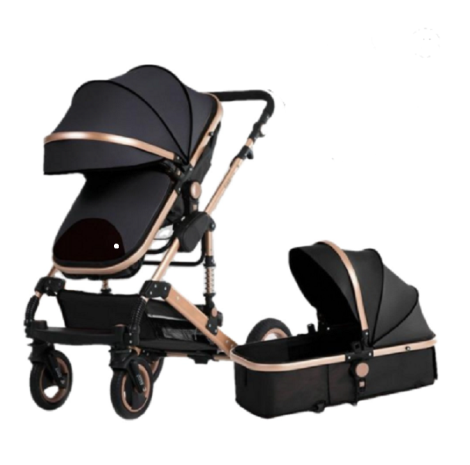 Q3 Baby Stroller Pram 2-in-1 - Black