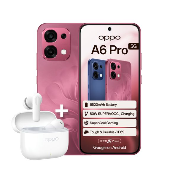 OPPO A6 Pro 5G 8+256GB Dual Sim - Rosewood Red