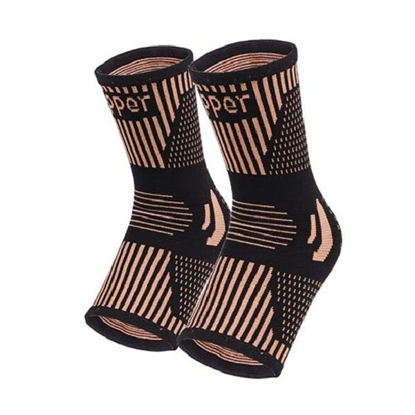 Sports Copper Infused Ankle Support Compression Sleeve Socks - Ankle Brace