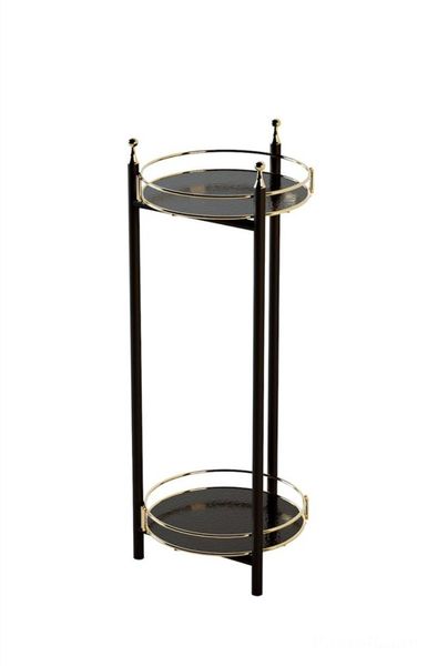 Woodly Garden Balcony Flowerpot 2 Tier Stand Decorative
