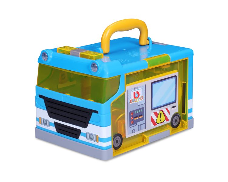 BB Junior My 1st Carry Along Garage (20cm Long) - Blue