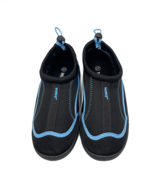 WAVE Ladies' Neoprene Aqua Shoes - Black/Light Blue