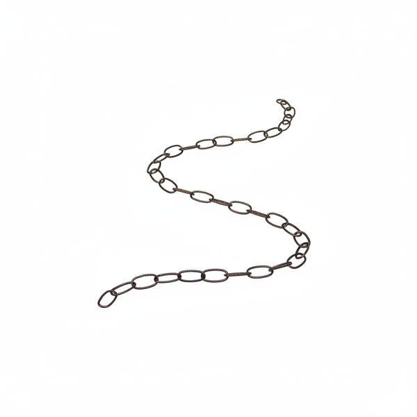 KRAFFT Decorative Antique Bronze Oval Link Chain 2.8mm x 1m