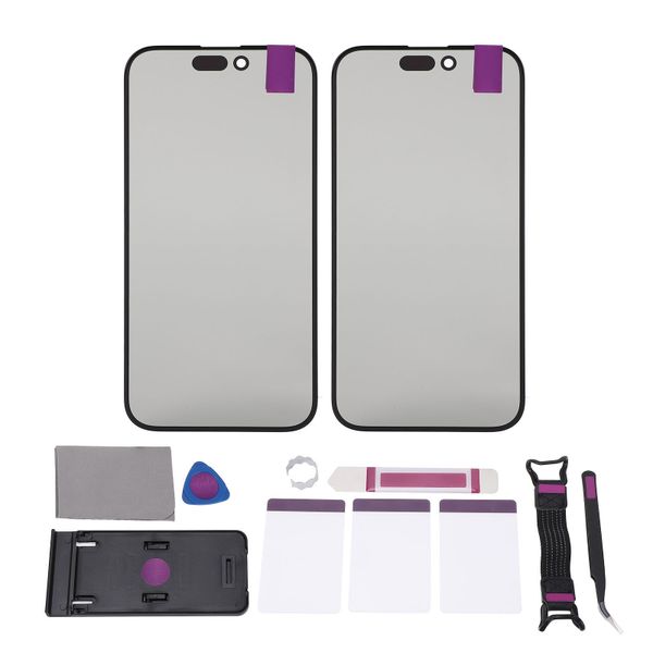 2Pcs Compatible With iPhone 15 Pro Front Glass