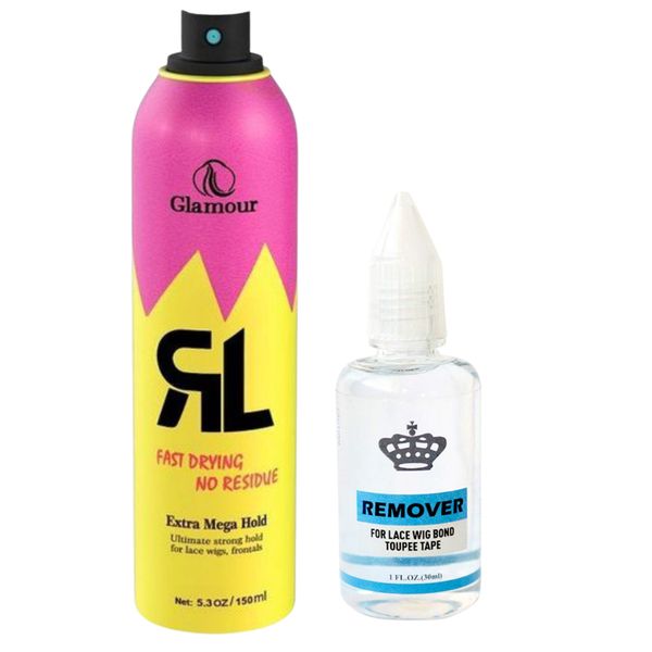 Glamour Fast Drying Spray 150ml and Glue Remover Combo