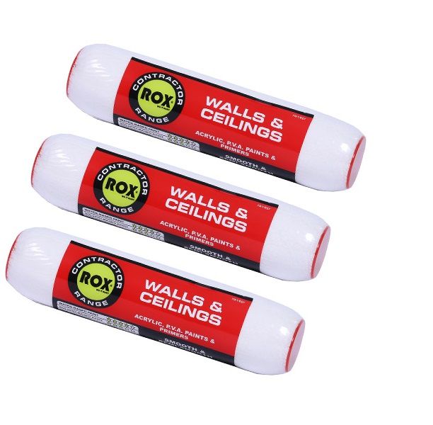 Rox Con Walls &amp; Ceilings S &amp; Ss - 230 Mm 3 Pack Paint Roller