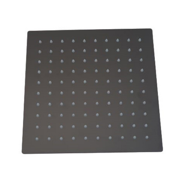 6 Inch Livorno Square Stainless Steel Shower Head (Matt black)