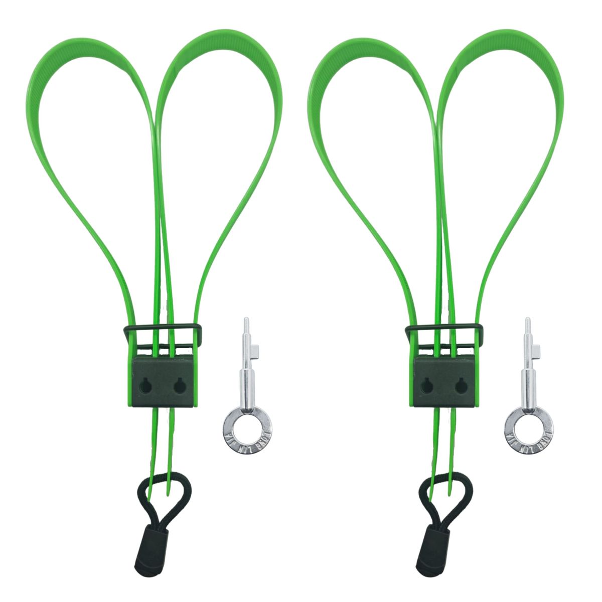 Heavy Duty Nylon Flexi Cuffs / Zip Tie Handcuffs with Key 2 Pack