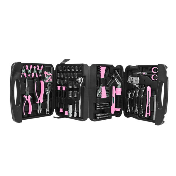 189 Piece Pink Home DIY Tool Kit Set
