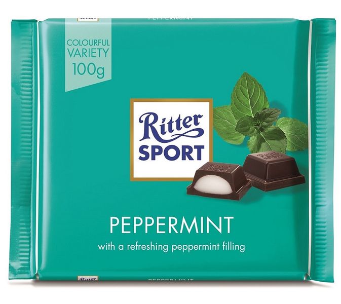 Ritter Sport Peppermint 100g (Box of 12)