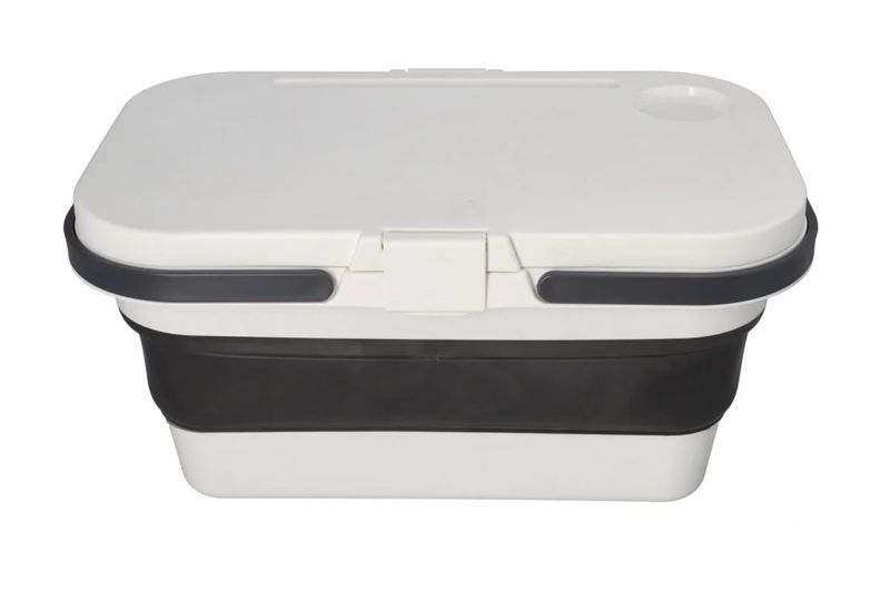 Plastic Collapsible Basket With Handle Storage Basket