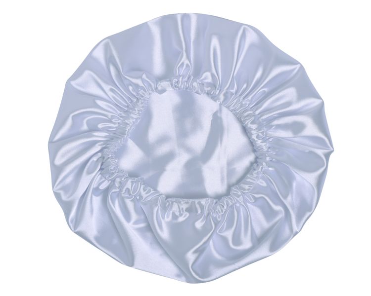 Satin Works White Satin Bonnet