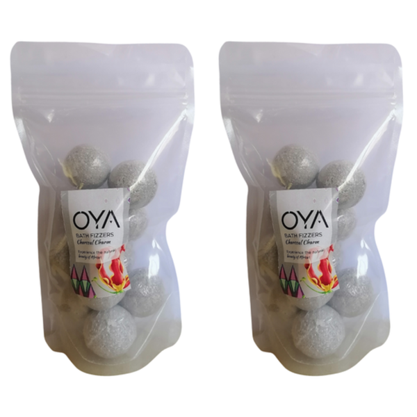 Oya Bath Fizzer 285g - Charcoal Charm 2 Pack