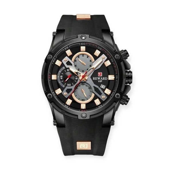 Reward - Men Rubber Sport Watch Black
