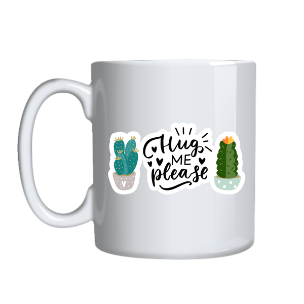 Hug Me Coffee Mugs for Succulant Lovers Graphic Cup Birthday Present 027
