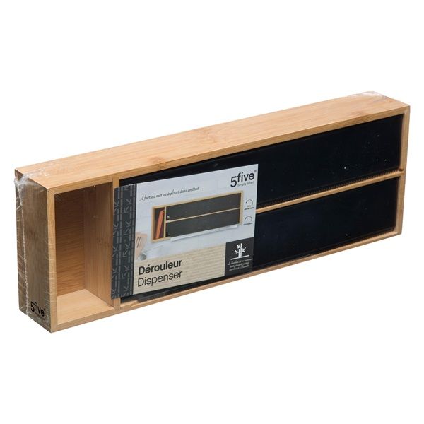 5five Bamboo Food Pack Unwinder for Clingwrap &amp; Sandwich Wrap 34x13x5.5cm