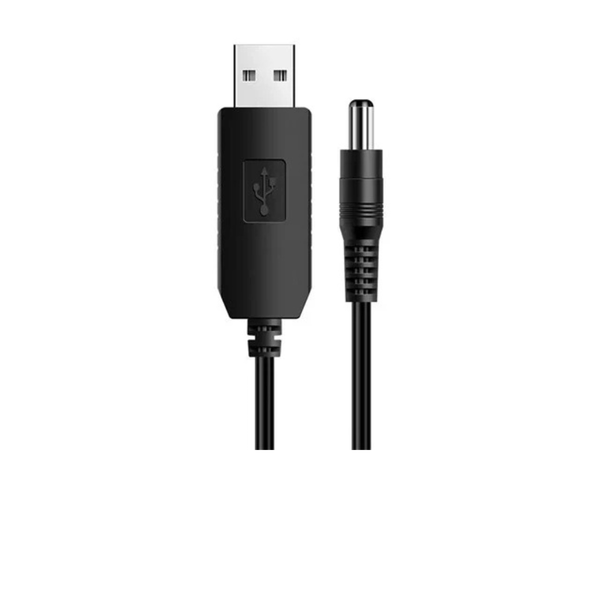 USB DC 5V to 9V Step-Up Power Cable - 5.5mm × 2.1mm Barrel Connector