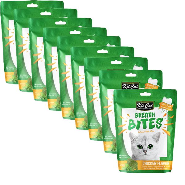 Kit Cat Chicken Breath Bites - 9 x 60g