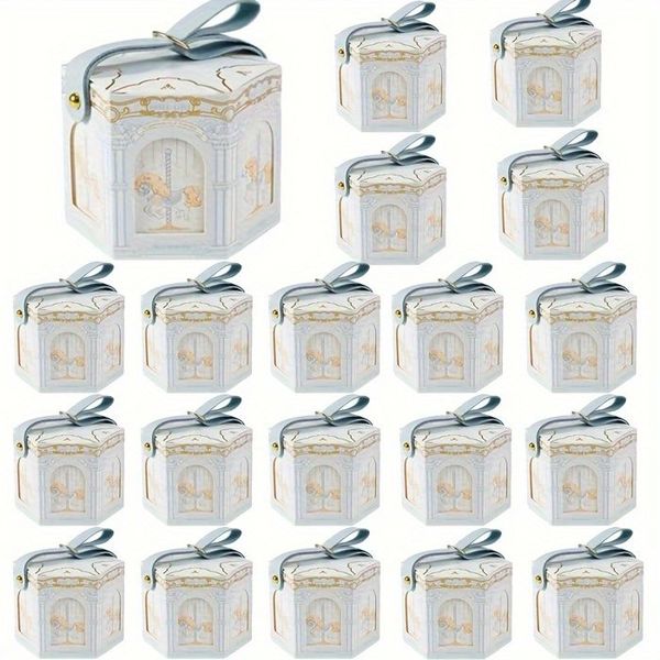 20 Carousel Theme Party Favor Boxes, Multi-Occasion Use