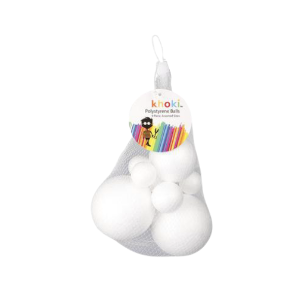 Khoki Stationary- Polystyrene Balls 9 Piece x1