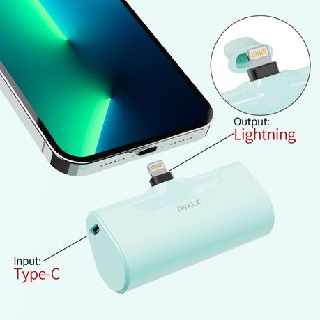 iWALK - Small Portable Charger Compact Power Bank Battery Pack for iPhone, Shop Today. Get it Tomorrow!