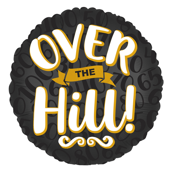 Foil Balloon Happy Birthday Over the Hill 18 inch