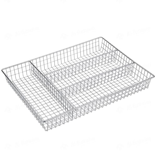 Elegant Chrome Plated Cutlery Divider 4 Compartments