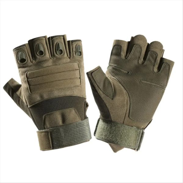Half-Finger Gloves Riding, Sports, Tactical Activities Khaki