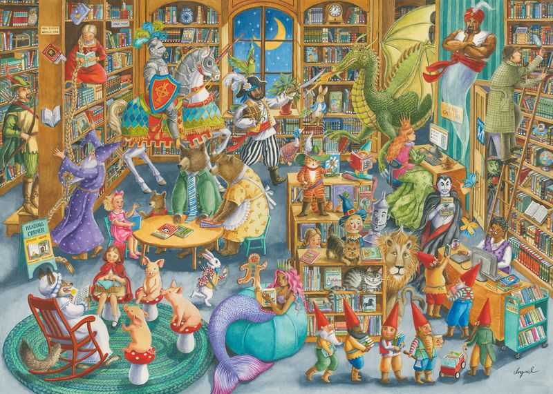 Midnight at the Library 1000 PC Puzzle