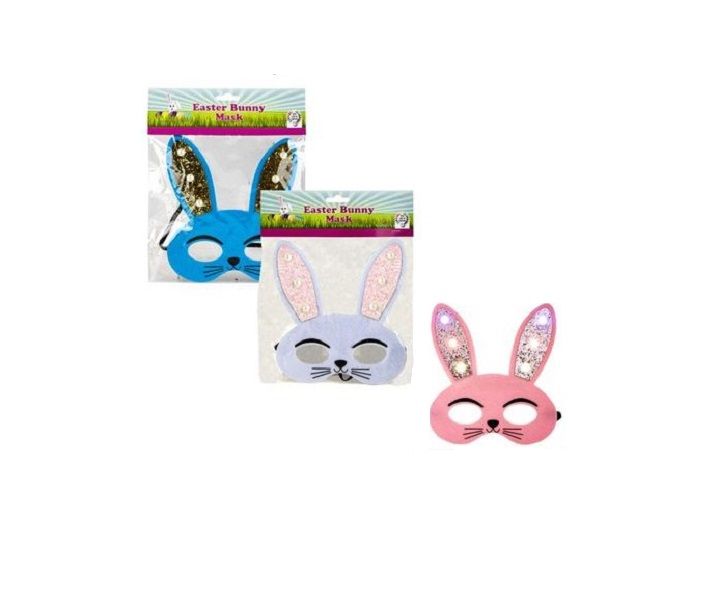 Easter Bunny Light Up Masks - Set of 3