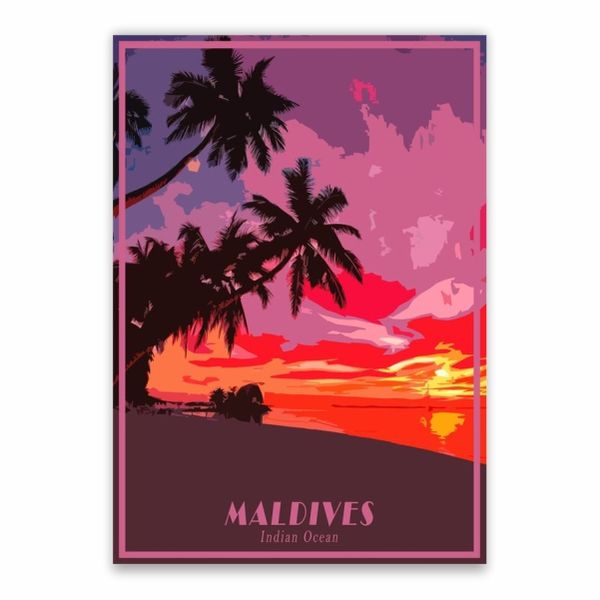 Maldives Indian Ocean Poster - A1