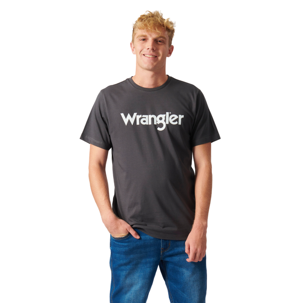 Wrangler Kabel Men's T-shirt in Faded Black