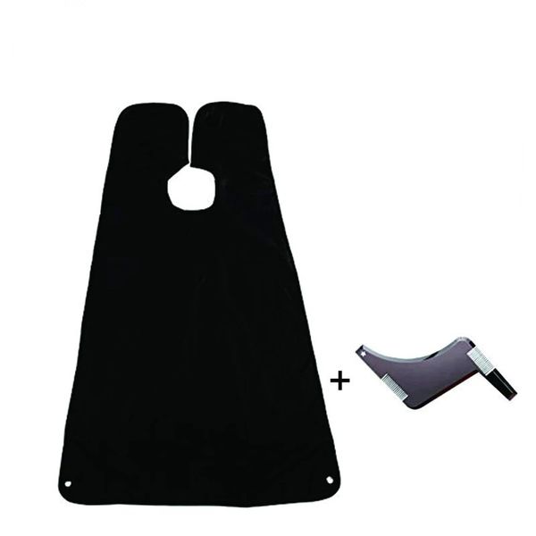 Adjustable Beard Shaving &amp; Grooming Apron Bib for Men-Black