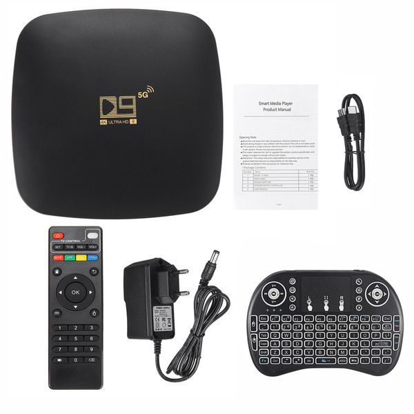 4K 5G UCD UltraHD Android TV Box &amp; Airmouse Keyboard