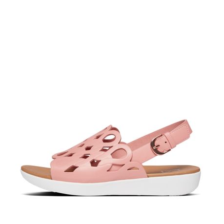 FitFlop Elodie Entwined Loops Back Strap Sandals Rose Pink Shop