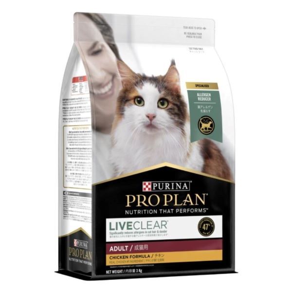 Purina Pro Plan LIVECLEAR Adult Cat Food 3kg - Chicken Formula