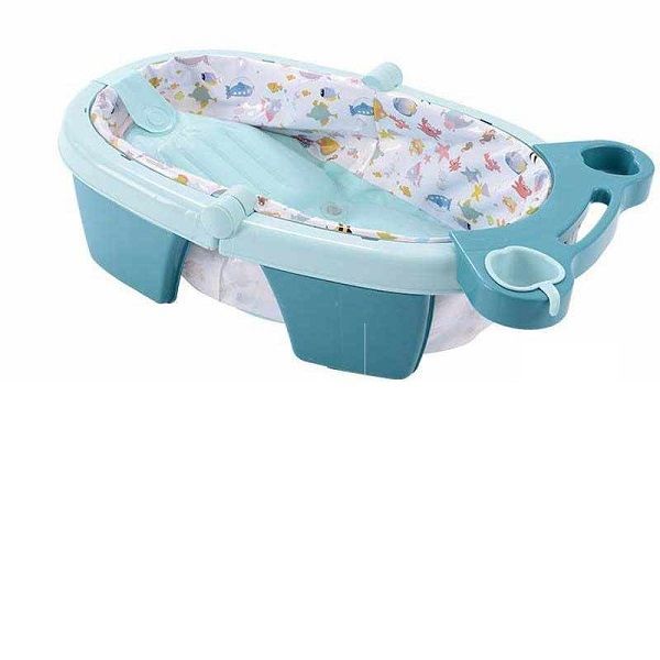 Classic Foldable Baby Bath Tub Bucket Infant Bathing Tub