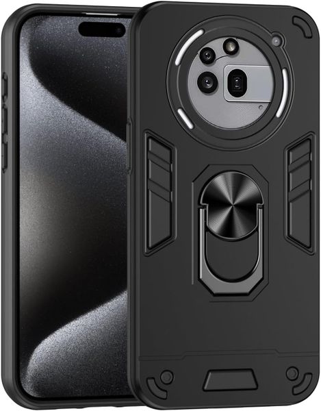 360 Ring Stand Hard Phone Case Compatible With Nothing Phone 3A Pro