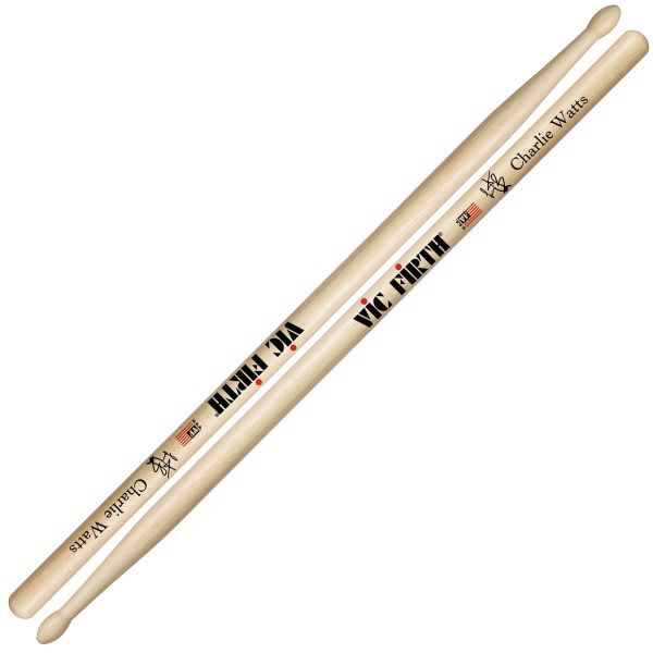 Vic Firth SCW Charlie Watts Signature Wooden Tip Drumsticks