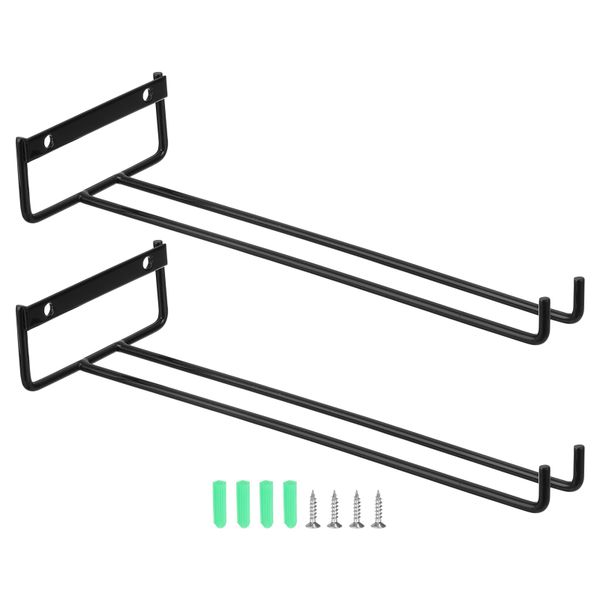 2 Piece Hanging Wine Glass Rack-Wall Mountable Wine Glass Holder
