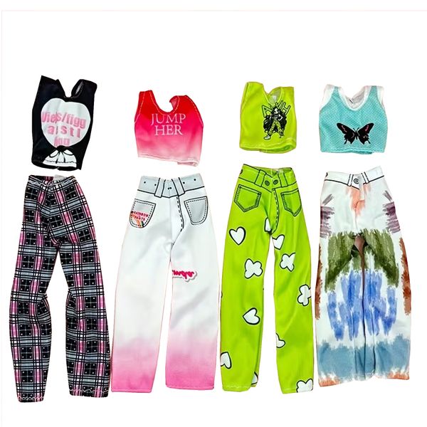 Doll Clothes - Accessories - Tops &amp; Pants - 4 Clothing Sets