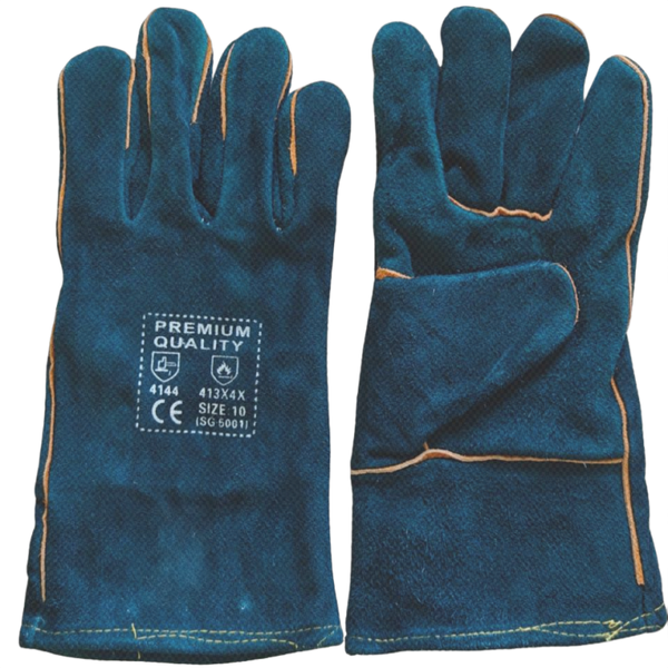 Green Leather Line Welding Gloves-26cm