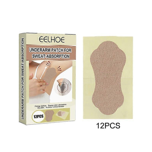 12 Pieces/Set of Antiperspirant Underarm Patches, Underarm Sweat Absorbing