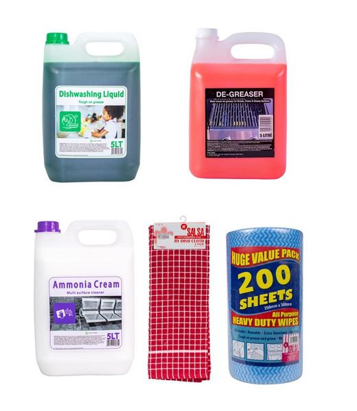 Dishwashing Liquid-De Greaser-Ammonia-200 sheets All purpose-Cleaning cloth