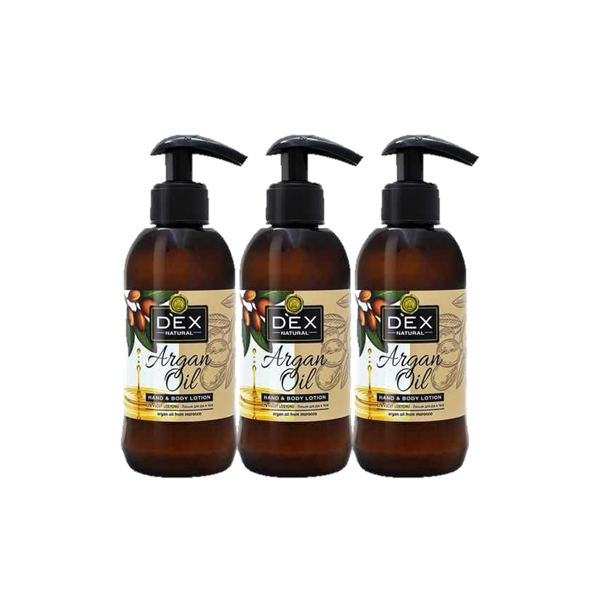 Dex Argan Oil Hand &amp; Body Lotion 250ml 3Pack