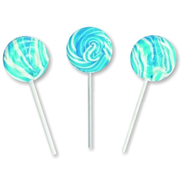 Rock Candy Kings of Rock - Micro Rainbow Lollipop - Pink &amp; White